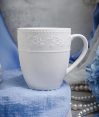 Кружка 350 мл, 11,6x8,8 см h 9,8 см, фарфор, Primavera