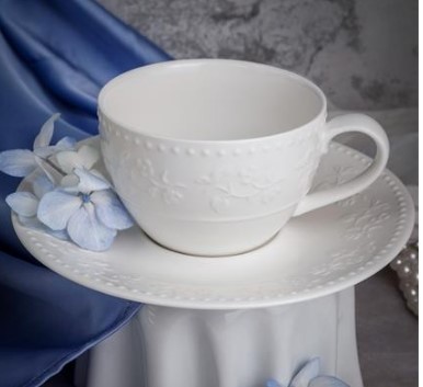 Чашка 200 мл, 11,2x8,8 см h 5,8 см, фарфор, Primavera