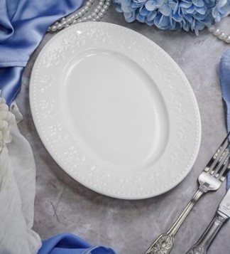 Блюдо овальное 25,5x18,8 см h 2,4 см, фарфор, Primavera