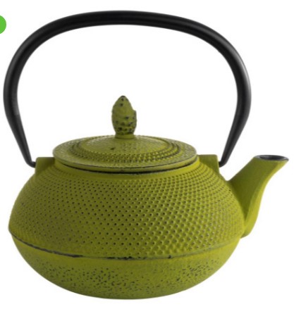 Чайник 800 мл. заварочный зеленый, чугун APS