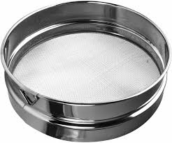 Сито для муки ячейки 1*1мм сталь нерж. D=21см серебрист.