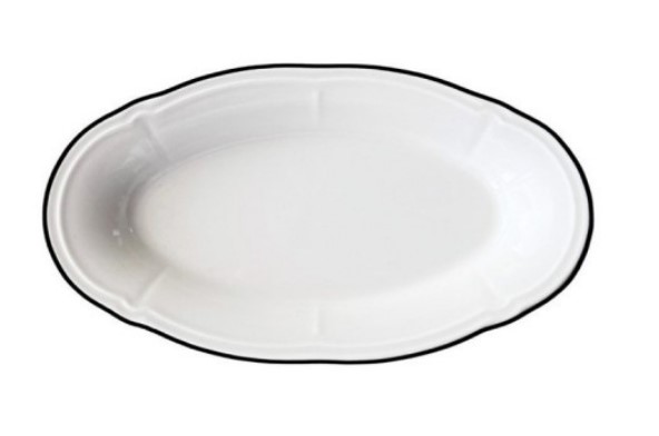 Блюдо овальное 33 см Black Line Fulya