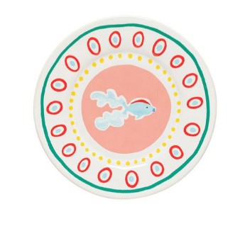 Тарелка плоская Guppy fish, 22 см керамика, Summer Bliss