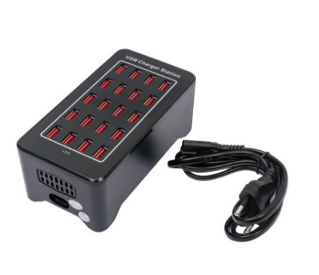 Зарядная станция для ламп на 20 USB-портов (5V-2.4A) 100W